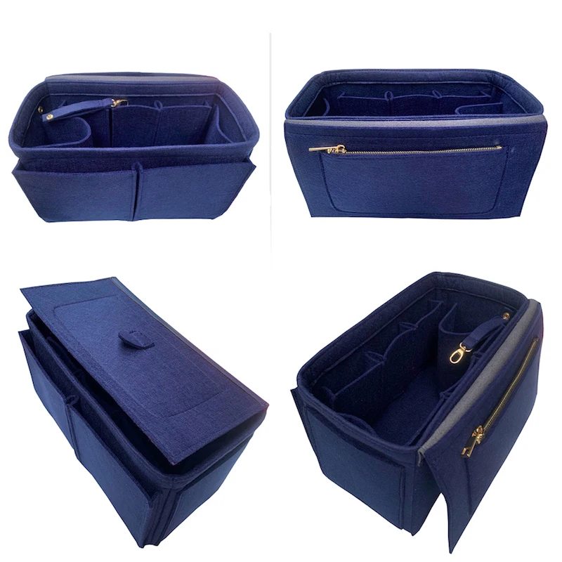 Bolso de mano para Onthego MM GM, organizador, delineador, Insert-3MM, fieltro Premium, hecho a mano, 20 colores