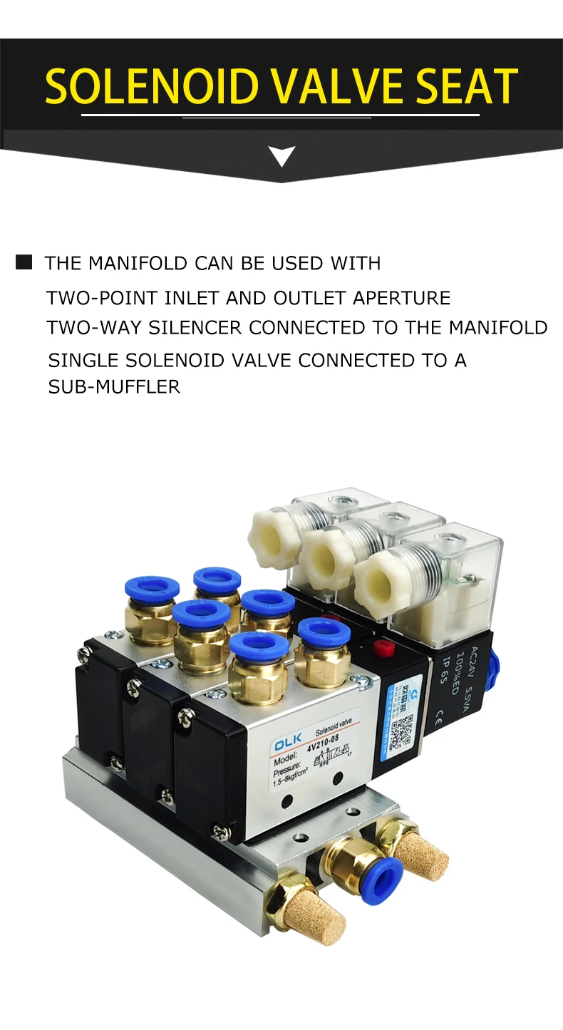 Detalhe 4 de Válvula solenoide 4V210-08 Hidráulica