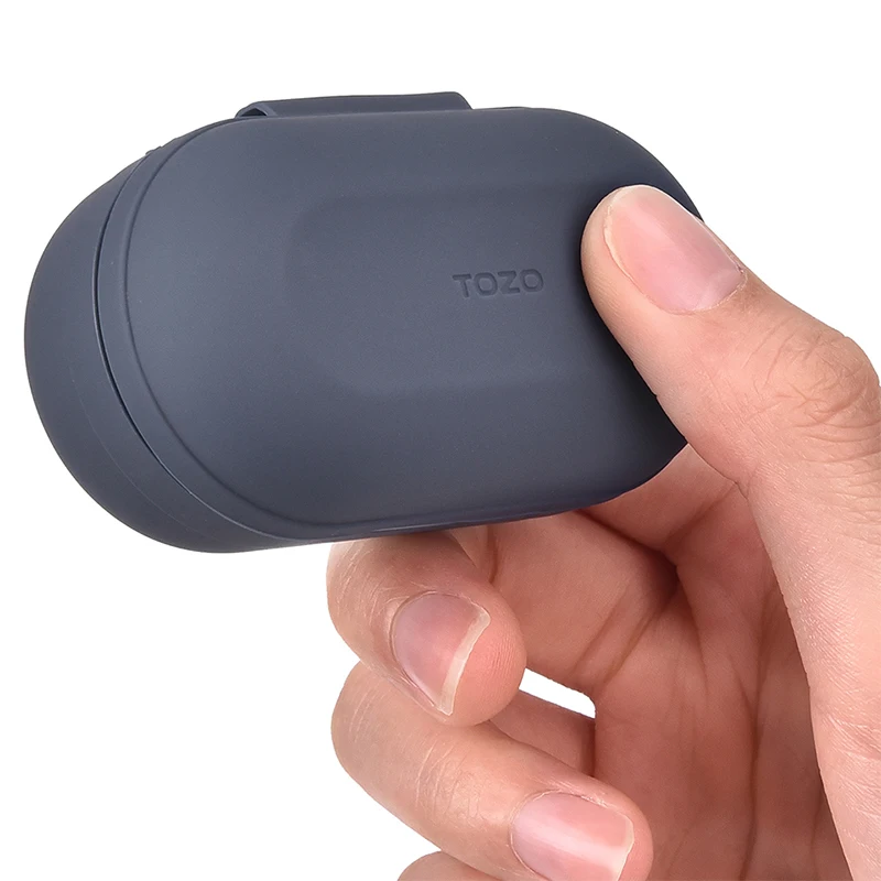 Силиконовый защитный чехол для Bluetooth-наушников TOZO NC9 TWS, Противоударная гарнитура с внешсветодиодный светодиодной подсветкой