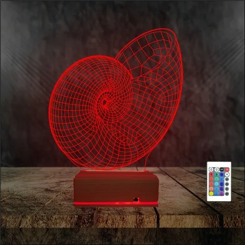 Algelsin – lampe de Table LED 3D, Design géométrique, 3 dimensions