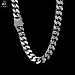 12mm 316L Stainless Steel Chain Necklace Hip Hop Cuban Chains No Fade Fashion Jewelry for Women Men