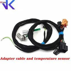 Adapter cable and temperature sensor For MQB Tiguan Touran Lamando Golf MK7 Passat B8 automatic air conditioning switch
