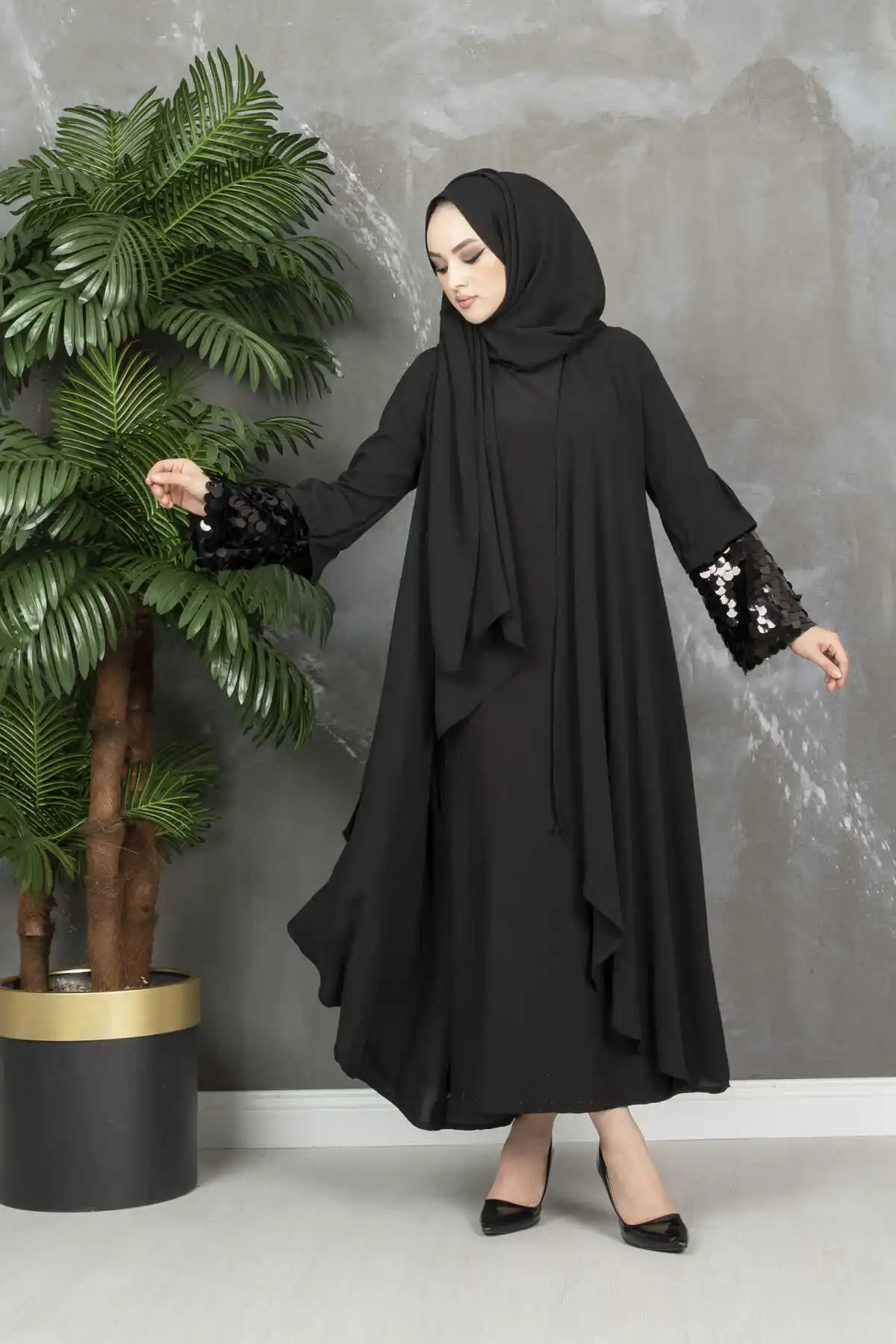 Black Abayas For Women Dubai 2022 Ramadan African Dresses Kaftan Marocain Luxury Islam Clothing For Veils Turkey Modest Arabic