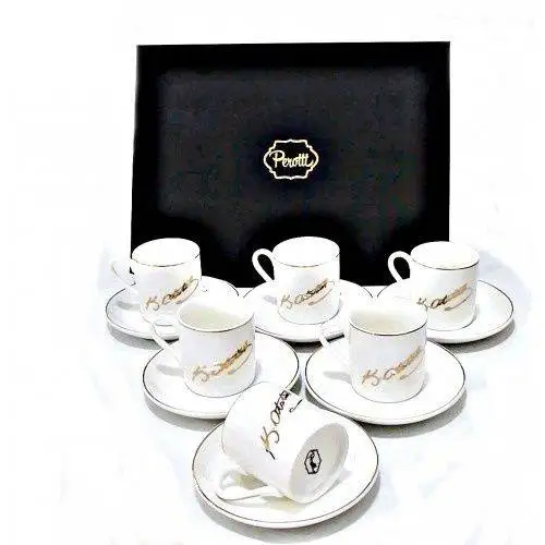 DOLBOVI ATATURK İMZALI 12 Piece coffee FINCANI gifts Christmas home barista barista tools espresso coffee accessories teaware cup tea handmade bowl beautiful mugs turkish tea set vintage Saucer creative Latte Cup free