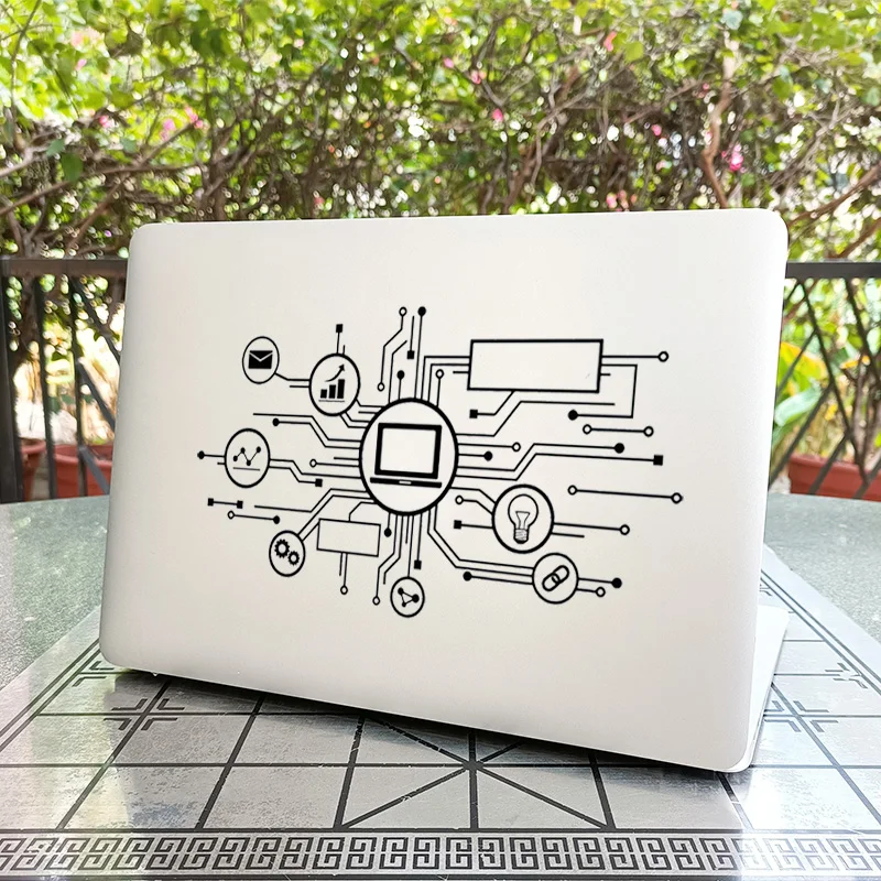 

Cool Circuit Board Laptop Sticker for Macbook Pro 14 16 Air Retina 13 15 Inch Mac Film Ipad Vinyl Skin Portable Notebook Decal