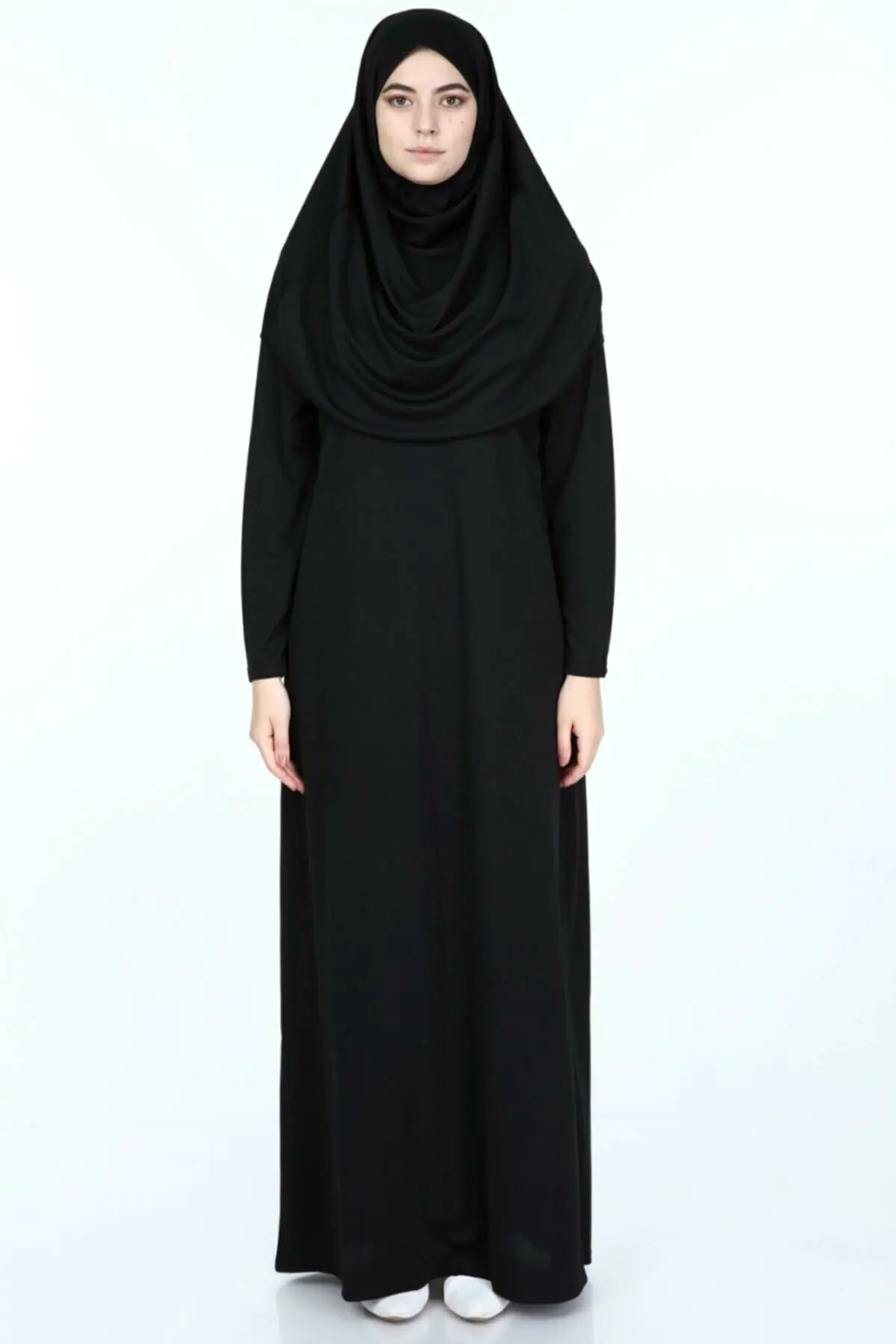 

2022 Hot Selling Practical Prayer Dress Africa Longue Jilbab Morocco Eid Islamic Robe Musluman Clothing Hijab Abaya Muslim Femme