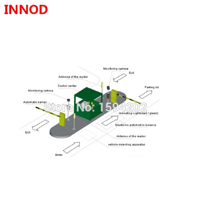 

RFID Vehicle car bus access Control middle range long 1-15m passive uhf rfid antenna reader with windshield tag card sample