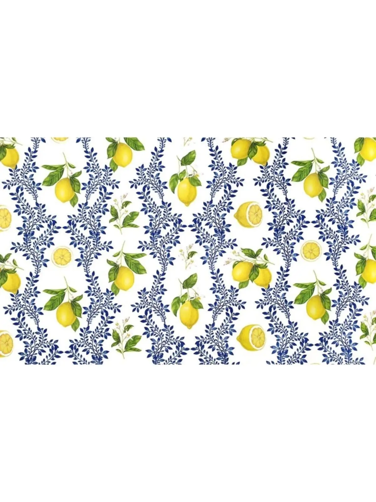 Lemon Flower Tasseled Table Cloth 140x270 Table Set Home Decoration Digital Printing Special Production Washable at 30 degrees