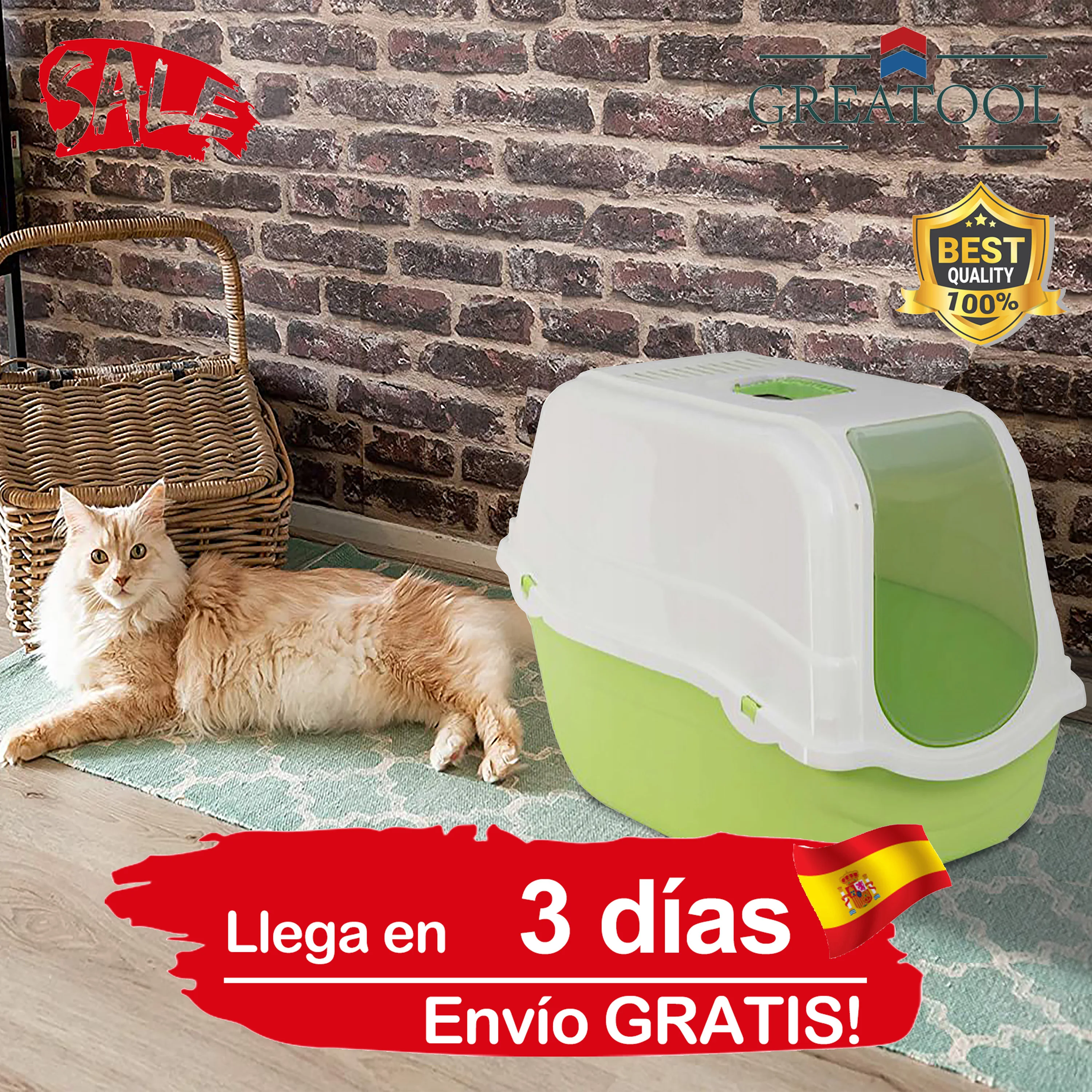 Cat litter box, fully enclosed toilet bowl, litter bowl, deodorant, cat litter box