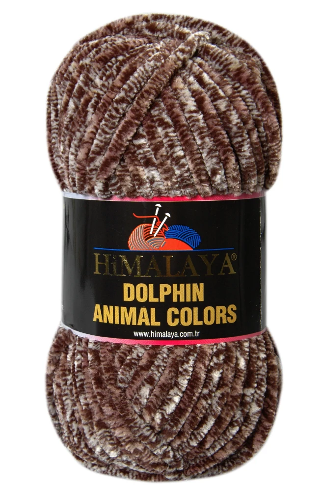 Himalaya Dolphin Animal Colors 100g różnobarwna szenilowa Super wielkogabarytowa przędza do szydełkowania turecka aksamitna wełna miękki koc