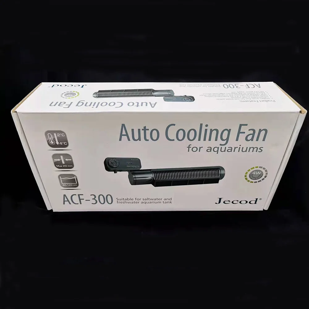 

Jebao Fish Tank Auto Cooling Fan Silent Adjustable Wind Speed ACF200 300 For Aquarium Coral Aquatic Cultivation Radiating Fan