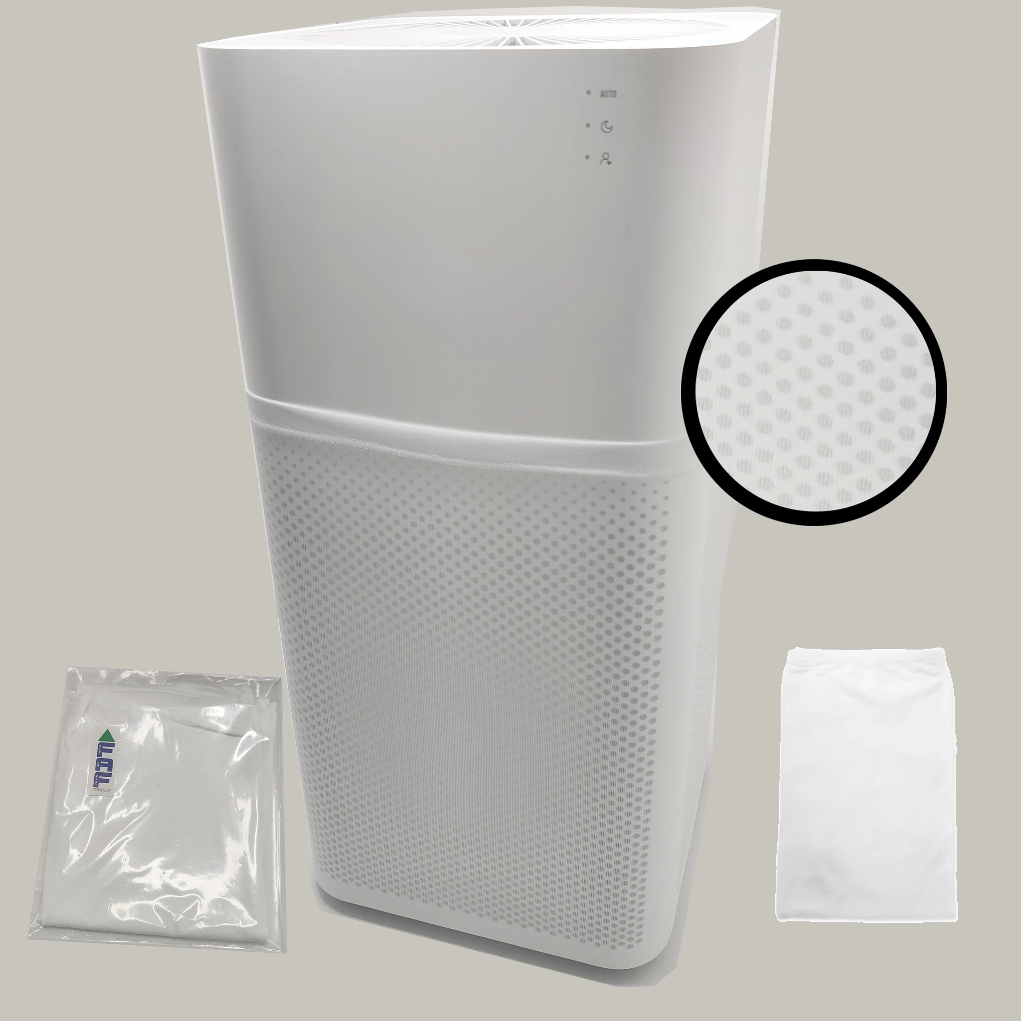 Xiaomi Mi 공기 청정기 세척 가능 패브릭 프리 필터, 꽃가루, 애완 동물 머리카락 및 먼지 캡처, 블랙/화이트 2 개