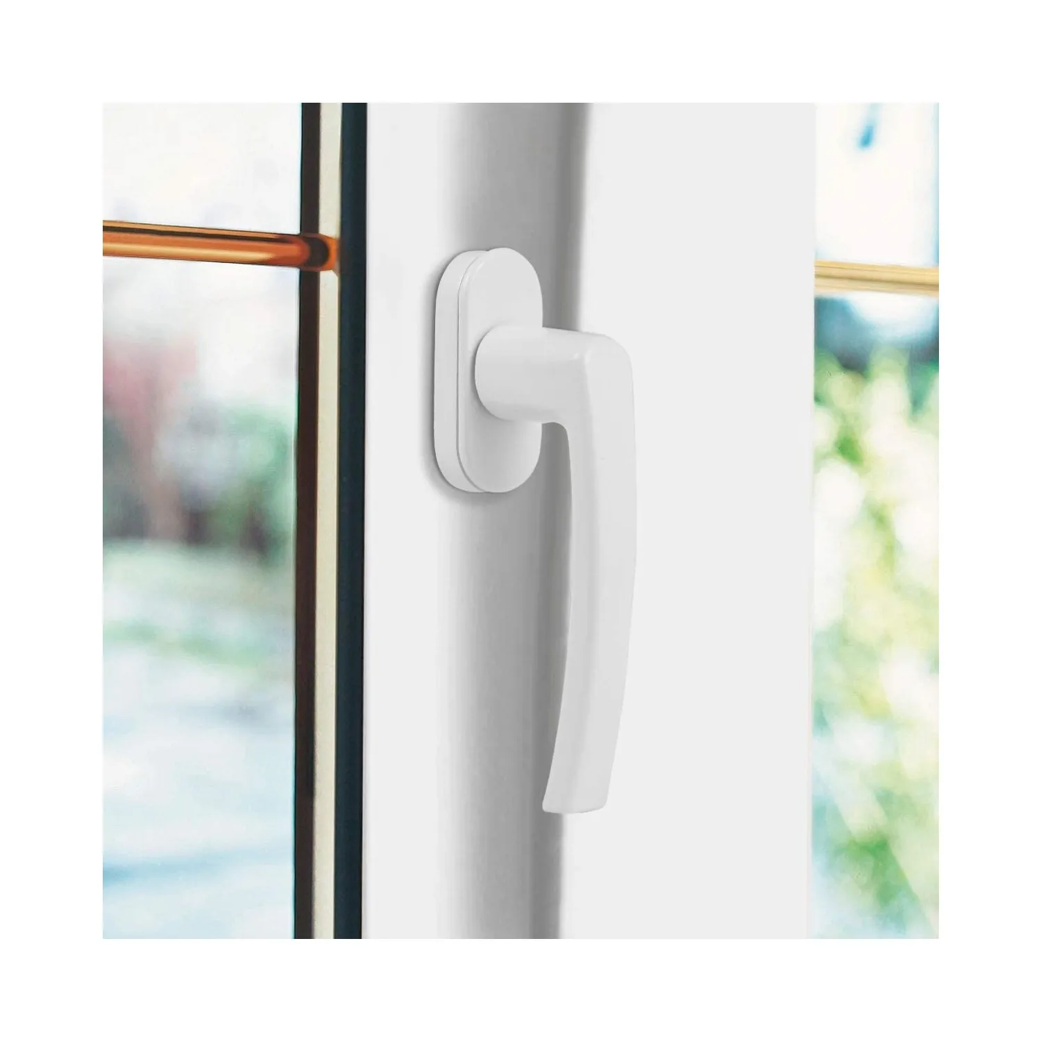 2 Pieces Universal White Color PVC Plastic Window or Door Handle Compatible with all brands of PVC plastic windows and doors Dur