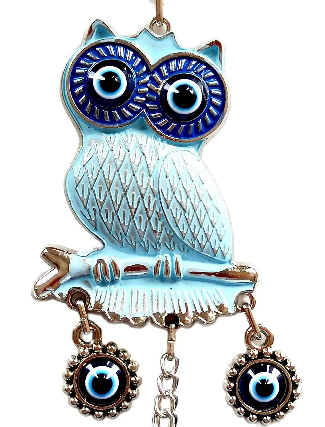 Evil Eye Beads Mini Owl Wall Ornament