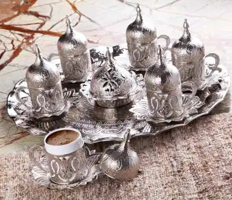 Busem Set da caffè Color argento per sei persone