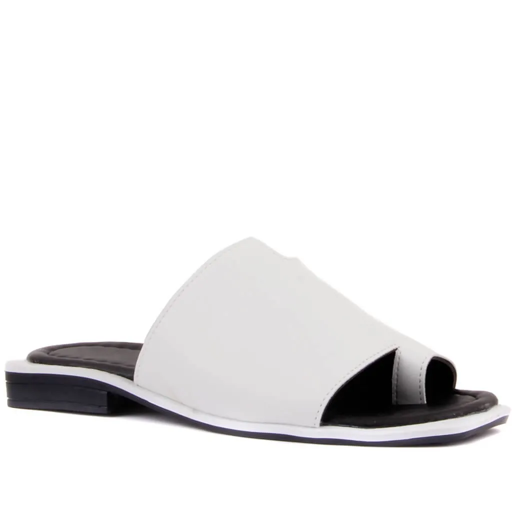 Moxee-Colore Bianco DELLE Donne Sandali Infradito