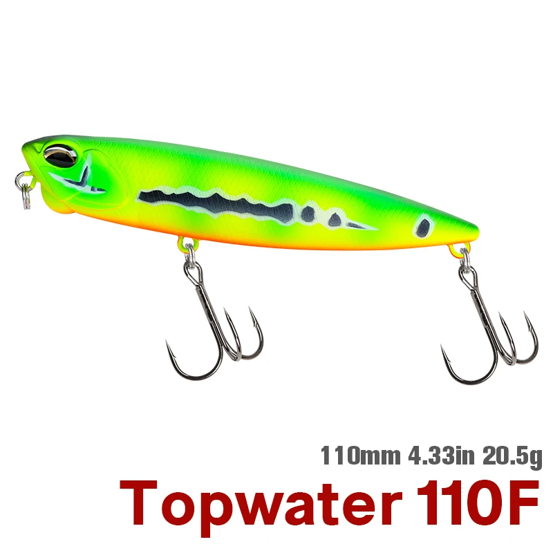 TSURINOYA 110mm 20.5g Topwater Drijvende Pencil DW58 Minnow Crank Wobbler Kwaliteit Visgerei Haken Voor Vissen Lokken