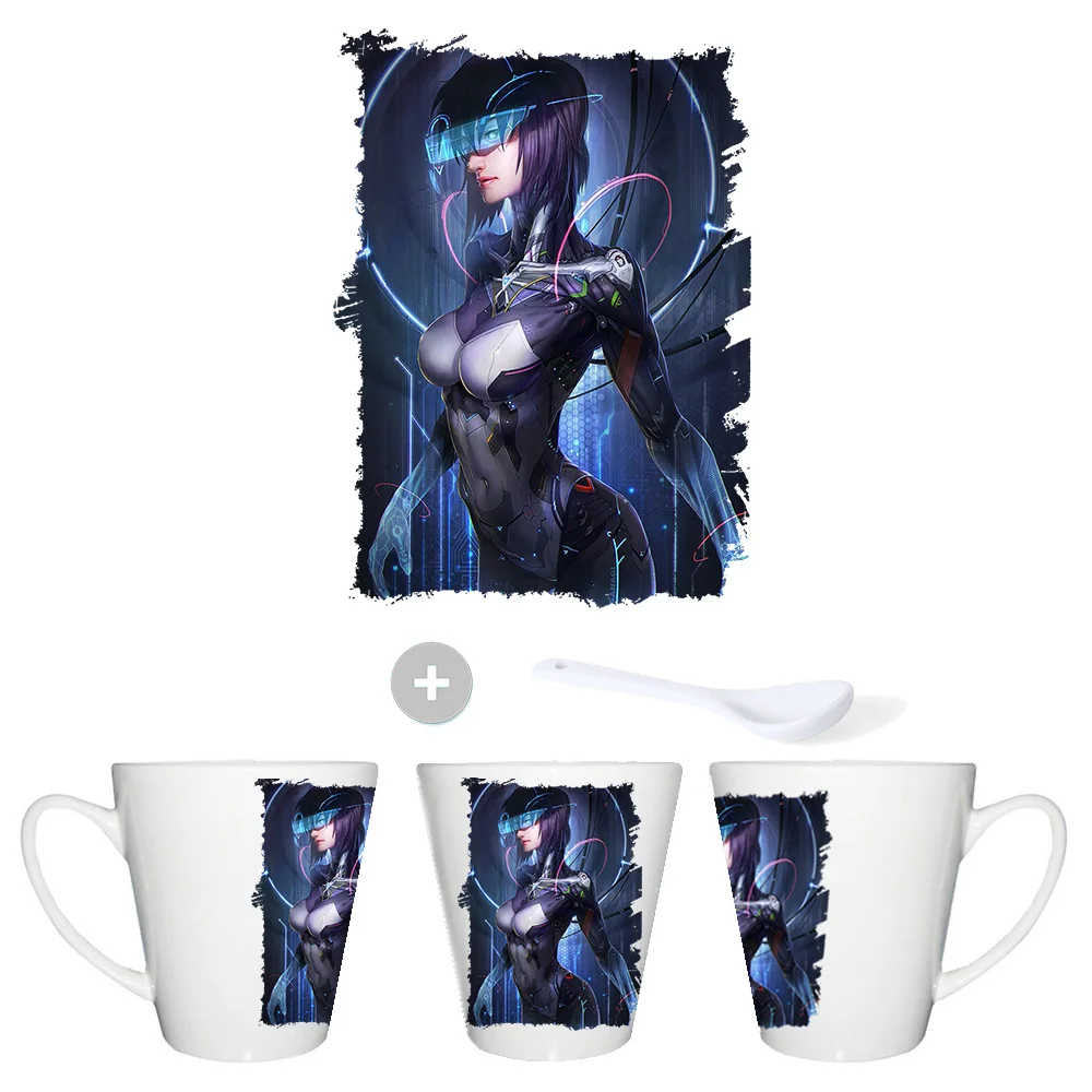 CUP TAPER MOTOKO KUSANAGI PORTRAIT conic mug