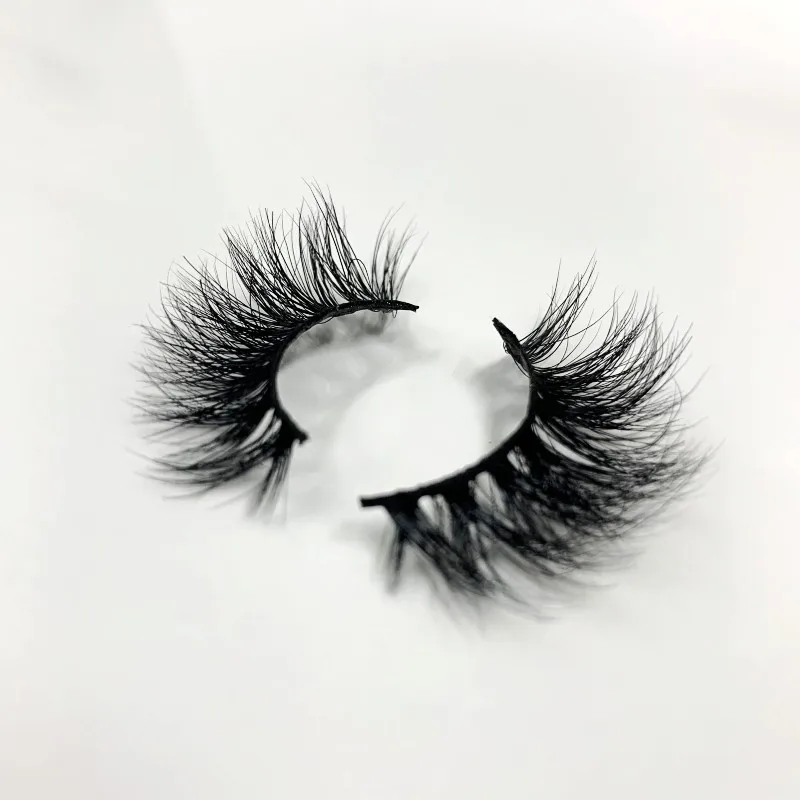 IN USA 100คู่3D มิงค์นุ่ม Hair ขนตาปลอม Handmade Wispy ยาวธรรมชาติ Eye Peralatan Rias Faux Eye Lashes