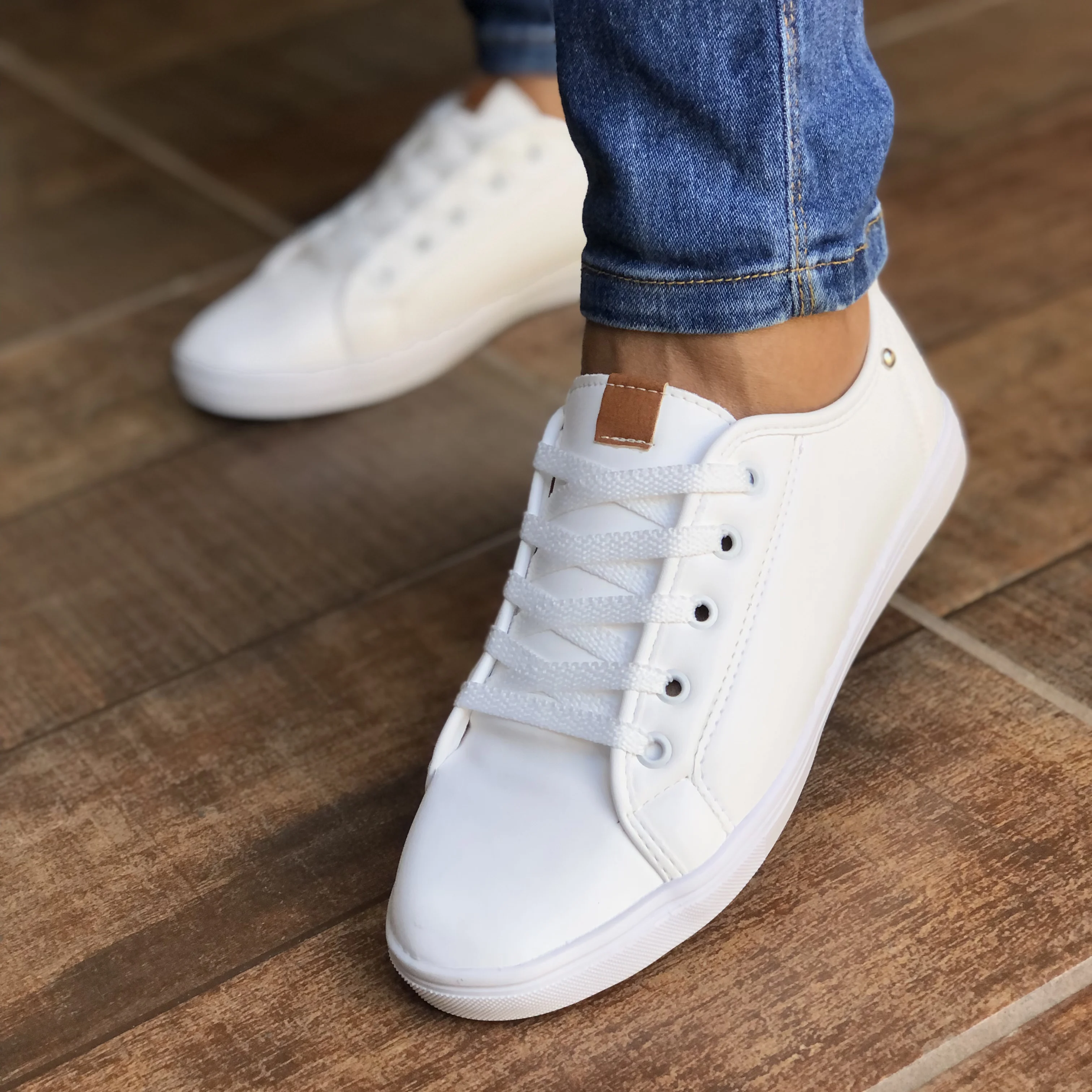 Women's Shoes Casual White Tennis Sapatenis Casual Bella 163