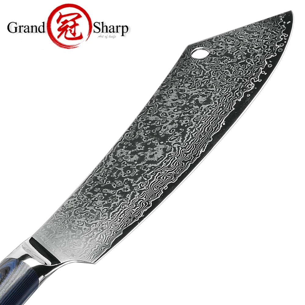 Chef Cleaver Hybrid Knife Slicing Chopping Meat Kebab Professional Cooking Tool 67 Layers Japanese Damascus Stainless Steel NEW