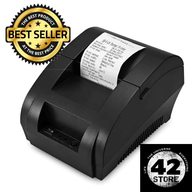 

Zjiang Zj 5890K POS Thermal Printer Mini 58mm USB Receipt Printer For Resaurant Supermarket Store Bill Check Machine EU Plug