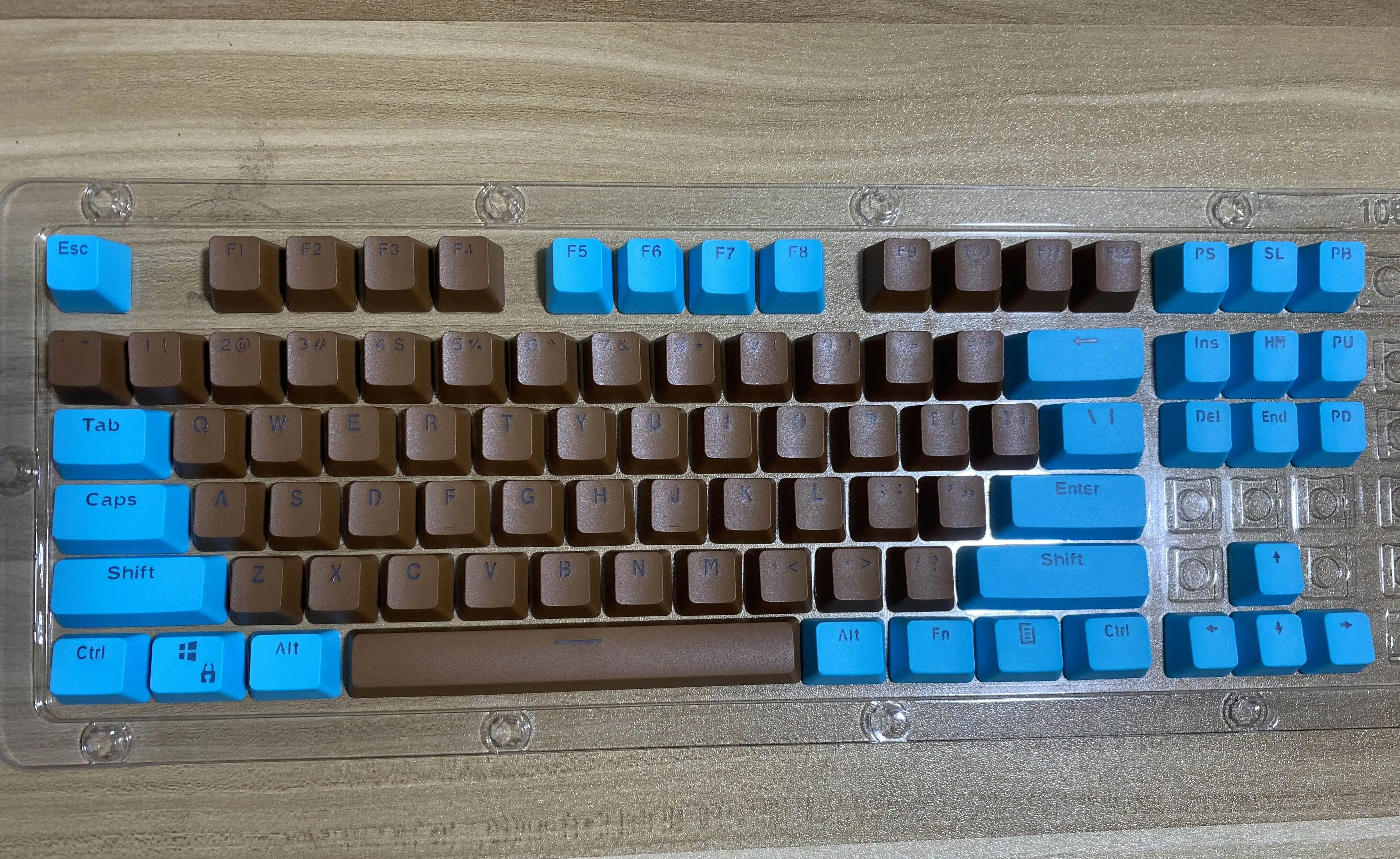 RK 61 teclas de Material PBT OEM de altura, teclas de Teclado mecánico de dos colores retroiluminadas (solo se venden teclas)