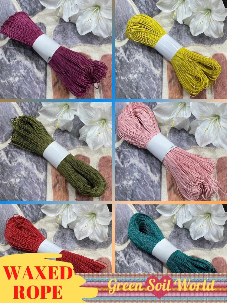 Waxed Rope Thin - 100g - 20 Color Options - Accessory Materials, Jewelry, Bag, Necklace, Wristband, Placemat, Basket, Stitch, Embroidery, Processing, DIY