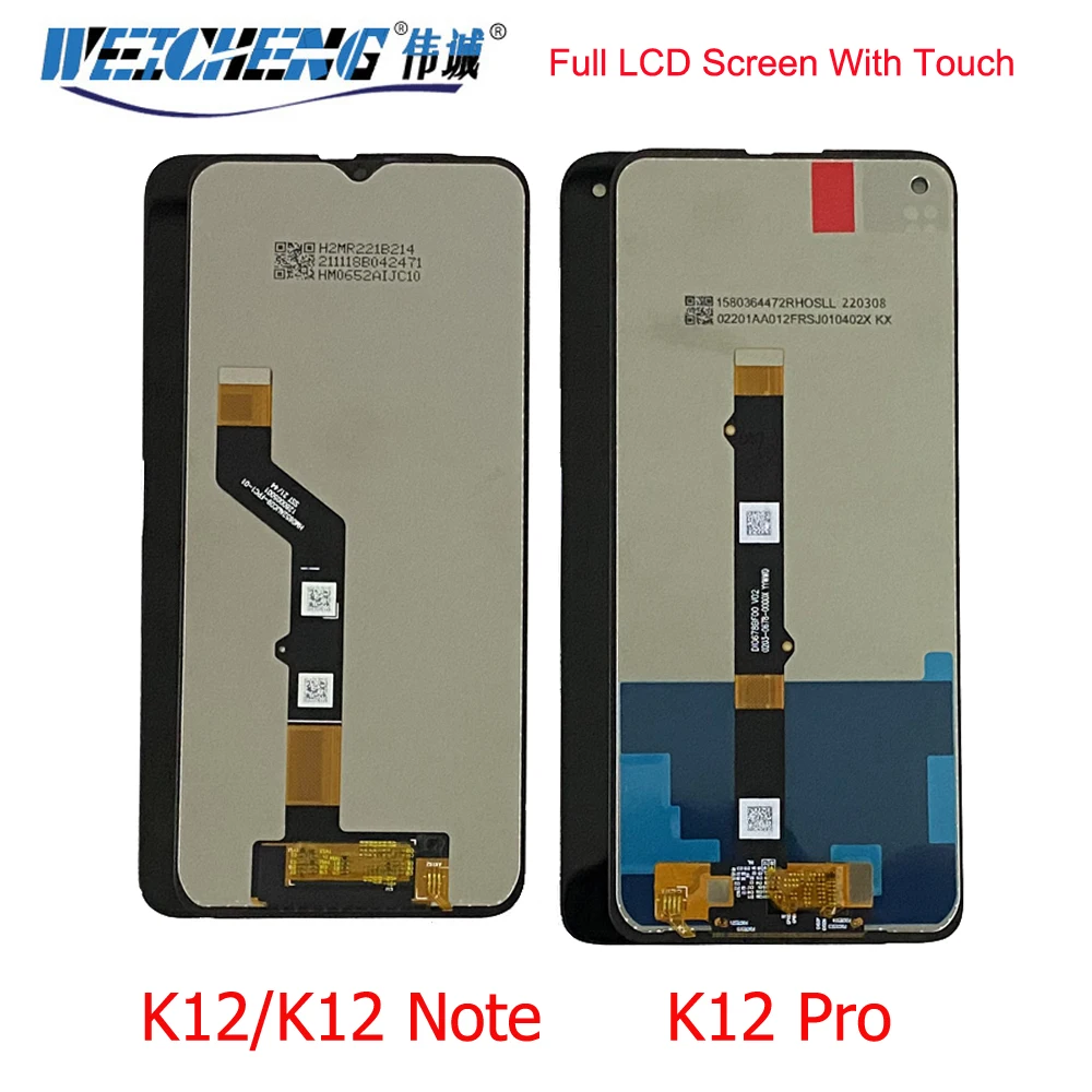 100% Tested Lenovo K12 Note LCD Display Touch Panel Screen Digitizer Assembly Pantalla For Lenovo K12 Pro LCD XT2091-8 Sensor