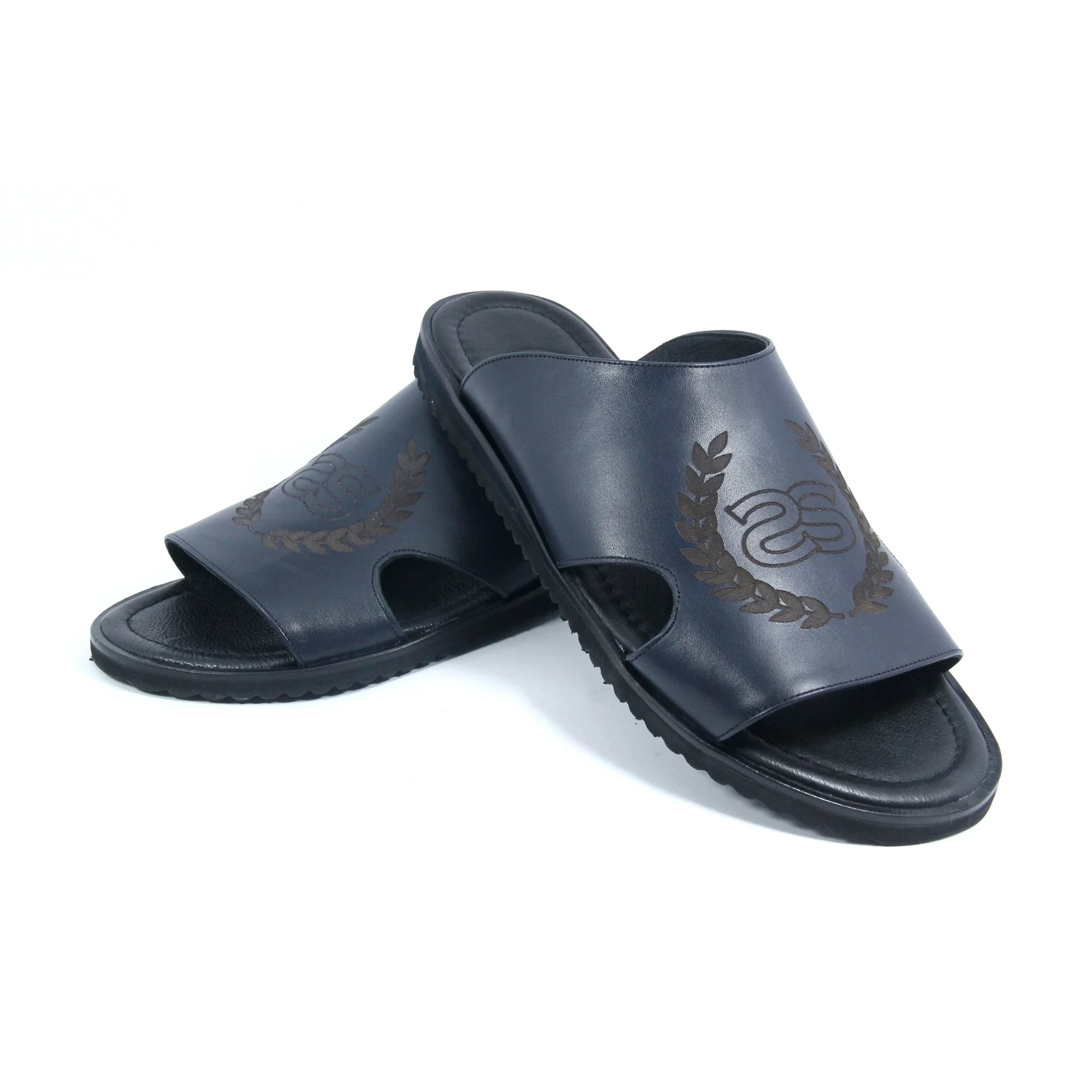 

Handmade Leather Sliders, Real Calfskin, Lightweight EVA Sole, Soft Insoles, Slippers Sandals for Travelling Outdoors Indoor