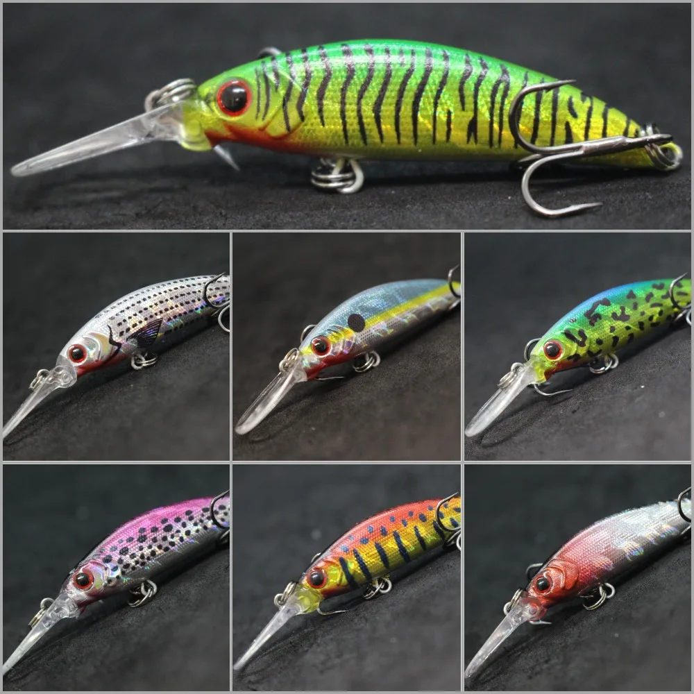 wLure Jerkbait Tiny Fishing Lures  6g Crankbait Casting Lure with Quality Hooks Deep Diving Sinking M823