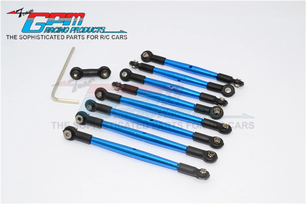 

GPM ALLOY COMPLETED TIE ROD - 9PCS FOR TRAXXAS 1:16 MINI E-REVO/MINI SUMMIT RC Upgrade