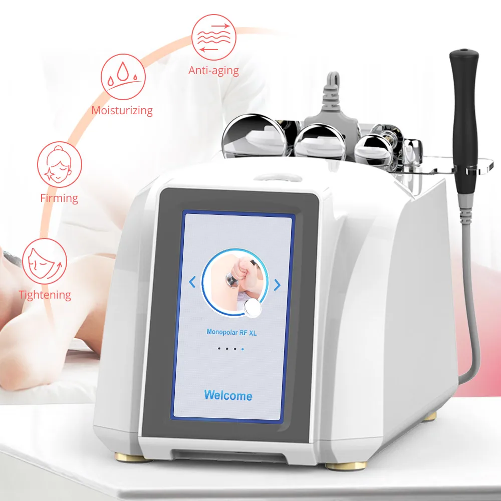 Monopolar RF Radio Frequency Facial Machine Skin Tightening Wrinkle Remover Face Lift 4 Tips Beauty Device