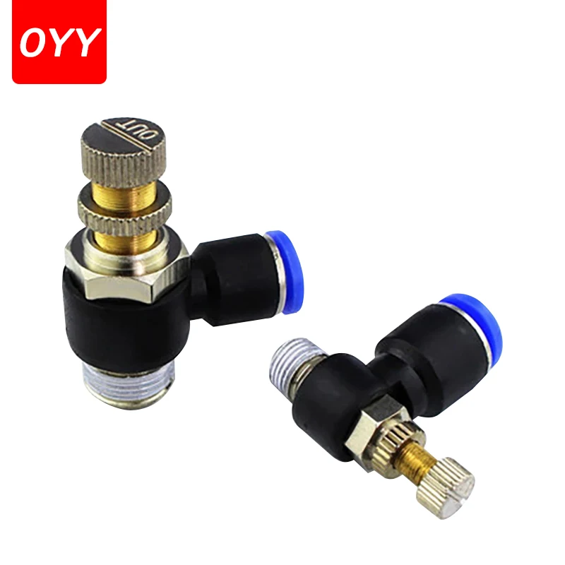 

30Pcs SL10-01/SL10-02/SL12-03 Quick Connector Pressure Regulator Throttle Valve Compressor Accessories Air Pneumatic Fitting