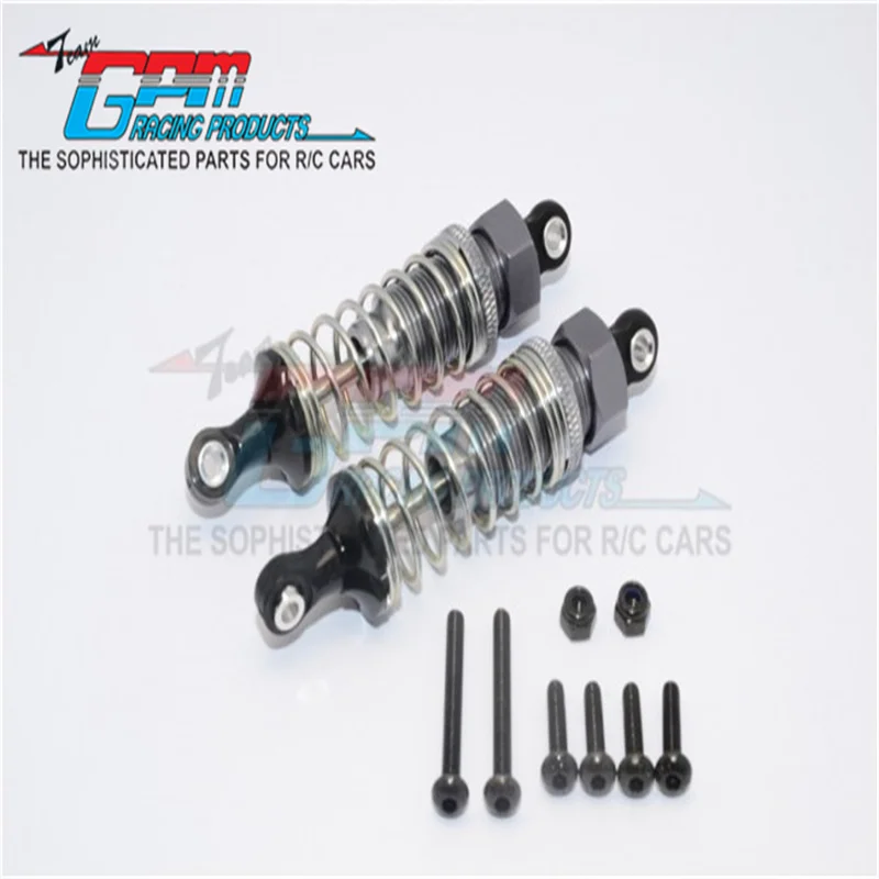 GPM ALLOY FRONT ADJUSTABLE SPRING DAMPER (70MM) - 1PR SET FOR TAMIYA 1/10 TT02B UPGRADE