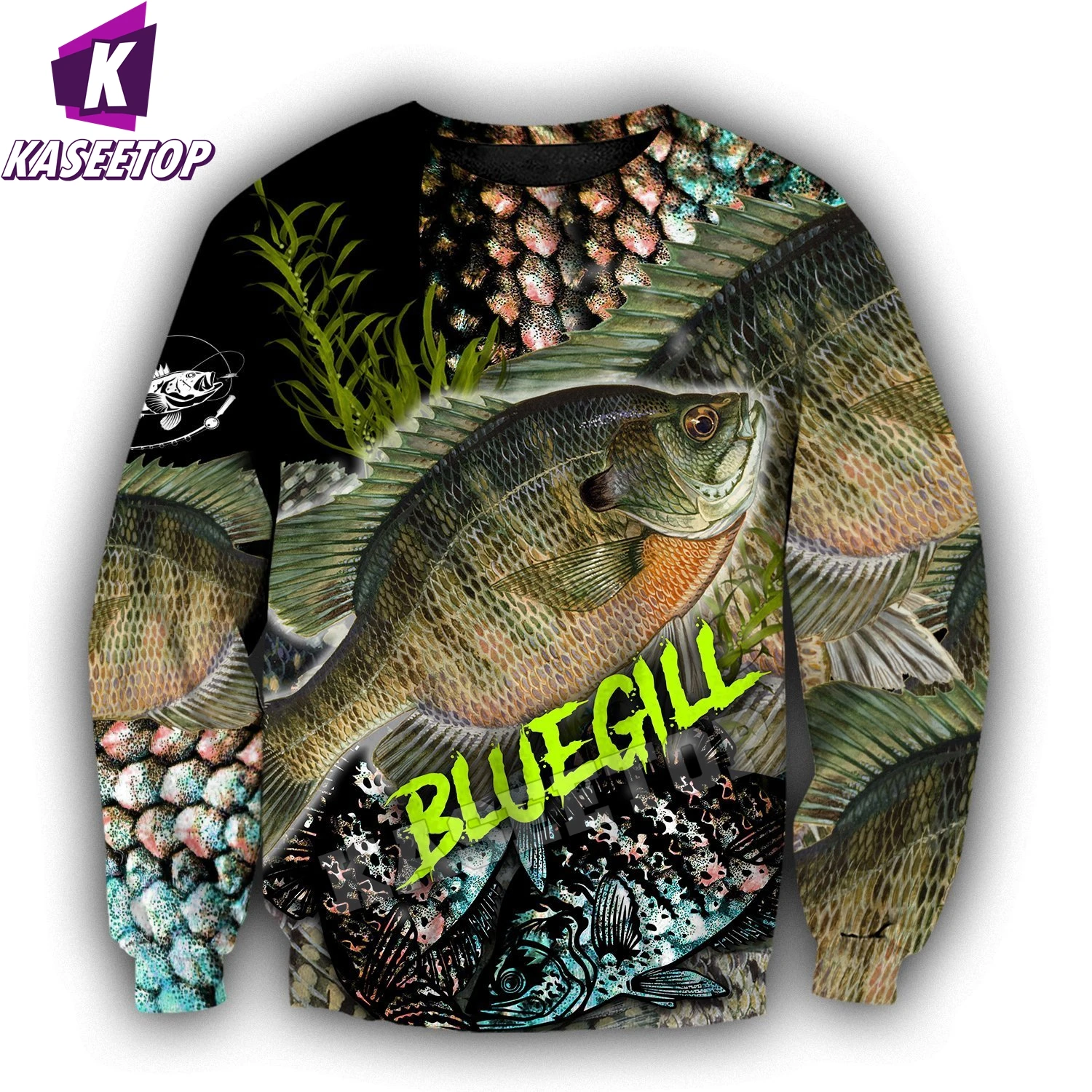 Funny Bluegill Fishing On Skin Art Harajuku casual Tracksuit 3D Print Hoodie/Sweatshirt/Jacket/Mens Womens Zip Hoodies Coat