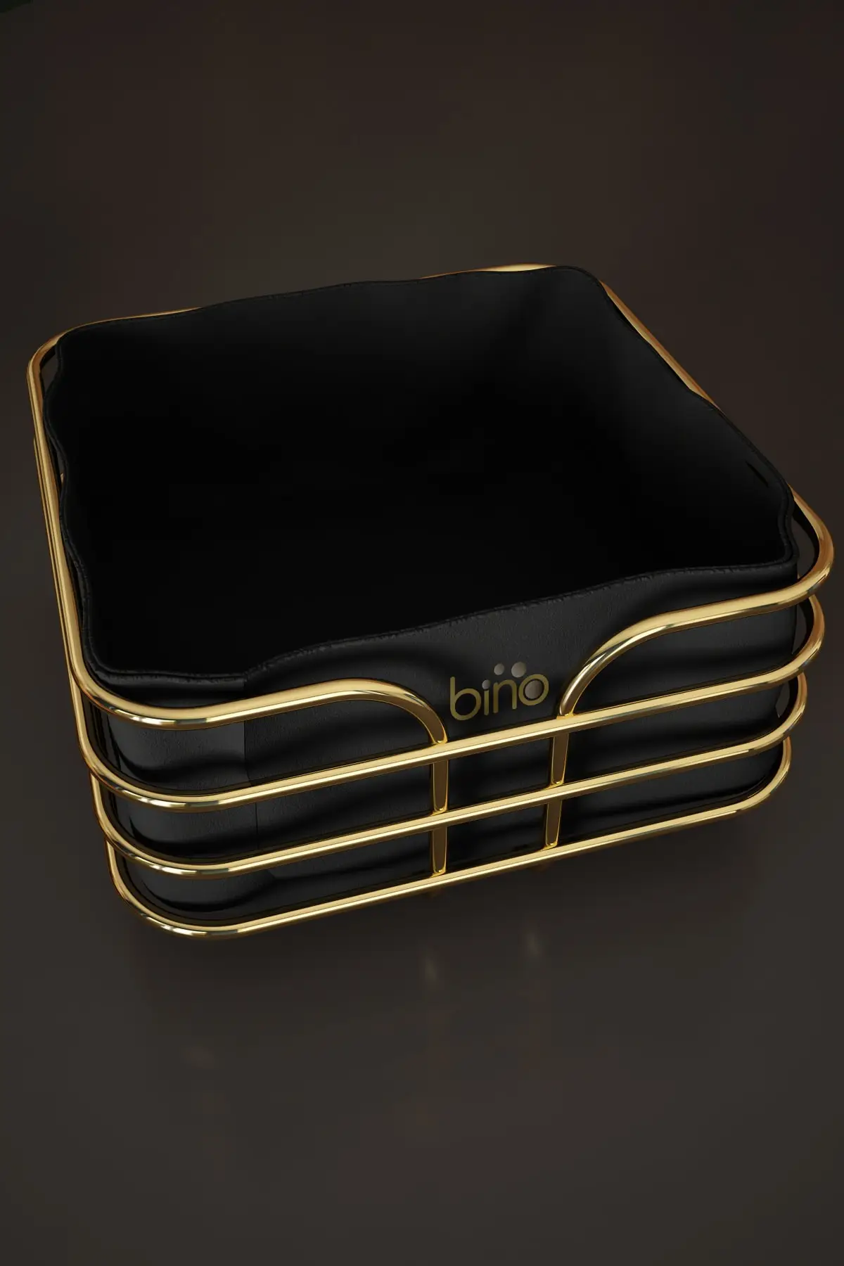 Breadstuff Bread Bin Kitchen Storage Box Luxury Container Metal Basket Multi Purpose Black Stainless Fruit Vessel Modern Gold