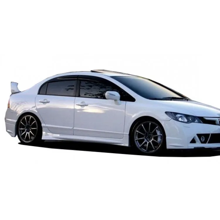 Honda Civic Fd için 2006-2012 Sağ Sol Takım Mugen Style Yan Etek Abs Plastik