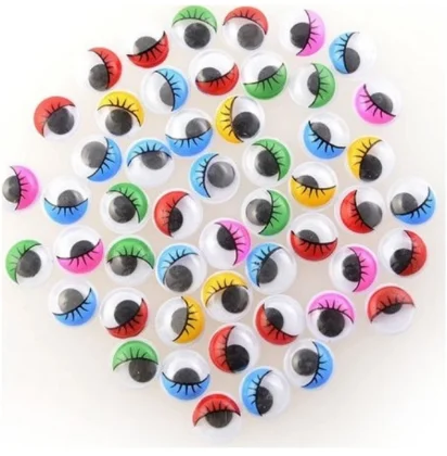 120 Units 10mm Diameter Moving Colored Eyes