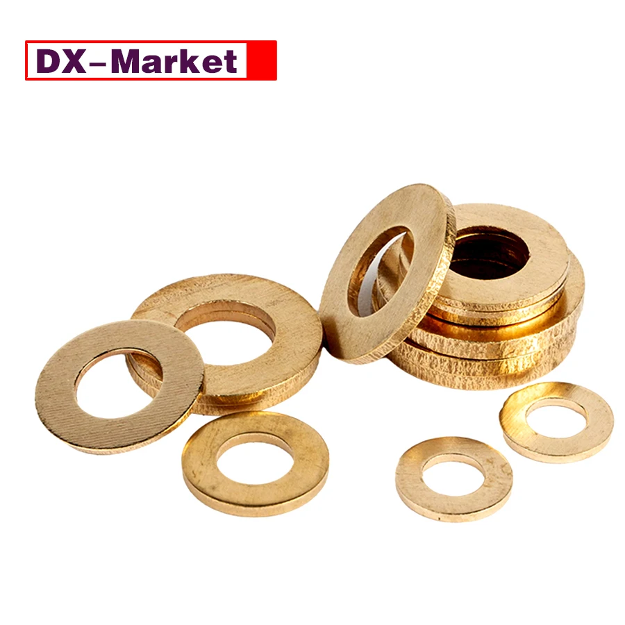 【DX-Market】260pcs Brass Washers Kit M2-M10 Fastener Manufactor,D003