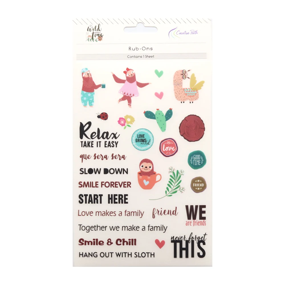 

Creative Path Rub Ons Transfer Stickers Embellishments Printing Design Craft Scrapbooking Cardmaking Journal Planner Decoration
