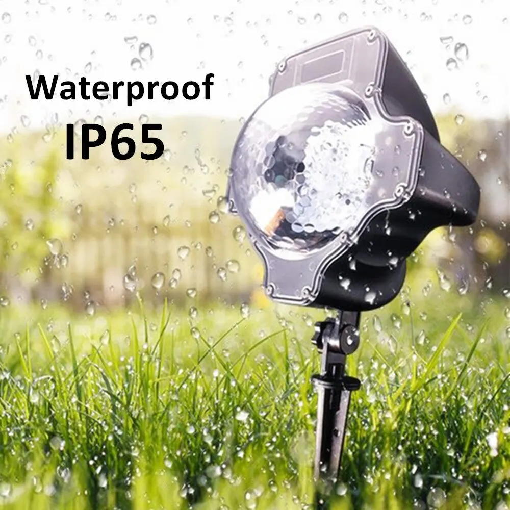 Multi Function Rotating Falling Snow Projector for Xmas Moving Points Landscape Lights for Home Yard Garden Wedding Show Club