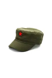 Cuban Fidel Castro Ernesto Che Guevara Green Red Star Hat