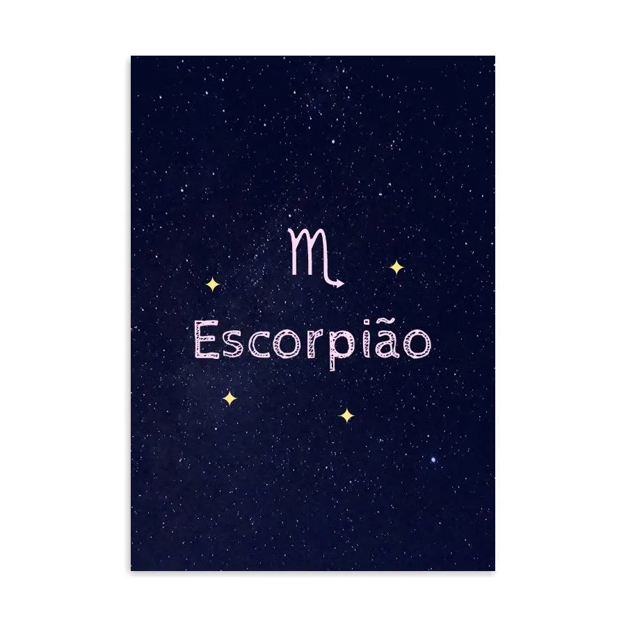 Placa Decorativa Signo Escorpião