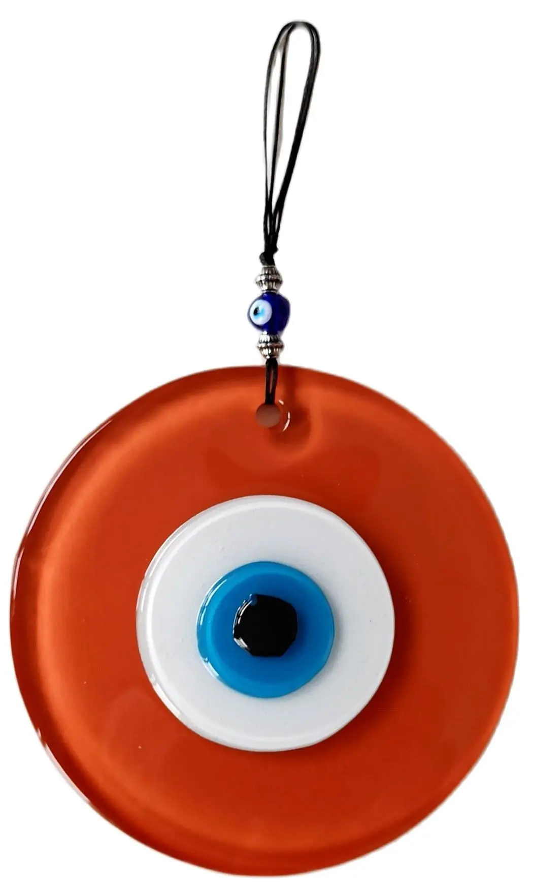 Evil Eye Beads Handmade 12 Centimeter Brown Wall Ornament