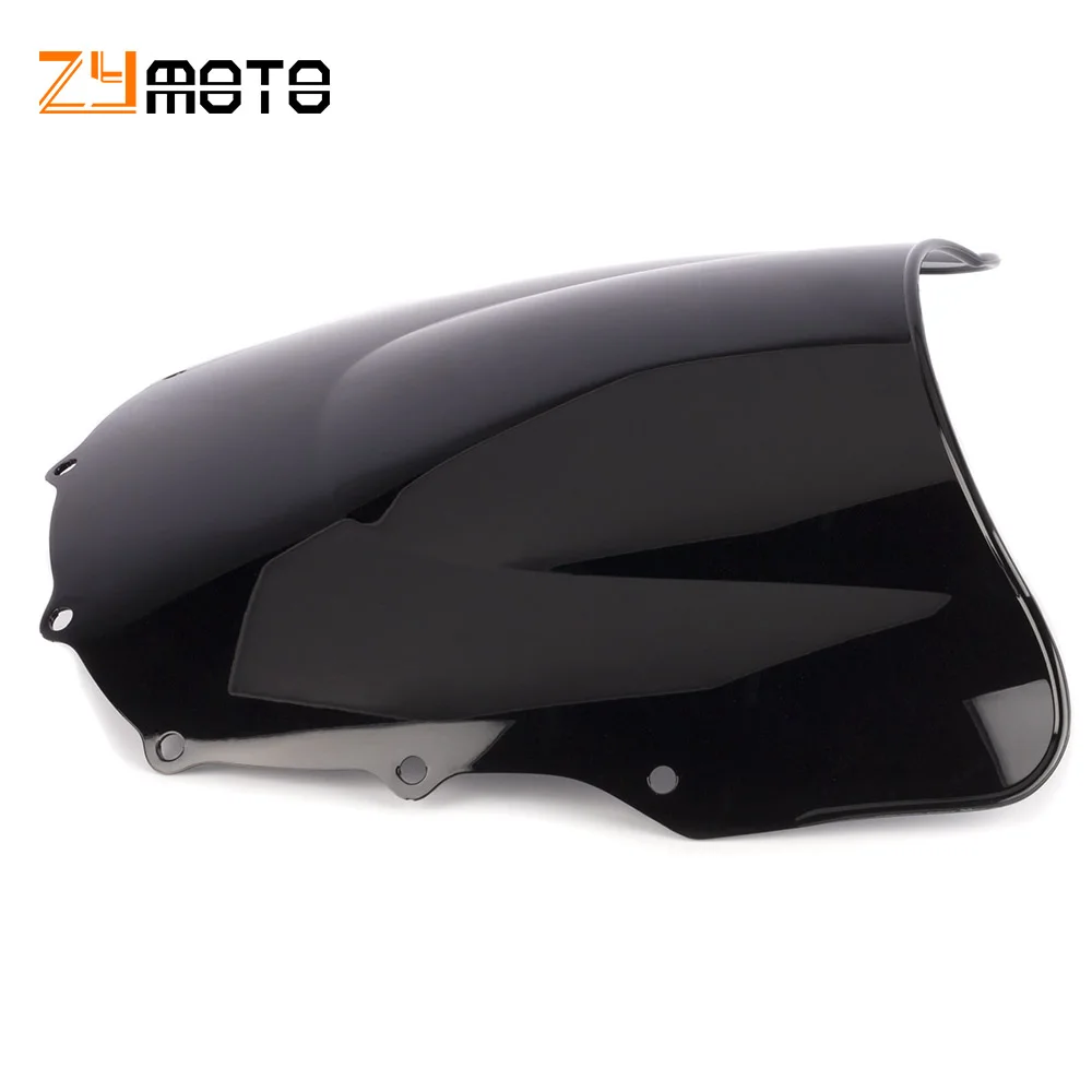 Black Clear Windshield WindScreen For Kawasaki ZZR400 ZZR600 ZZR 400 ZZR 600 1993-2007 2006 2005 2004 2003 2002 2001 2000 1999