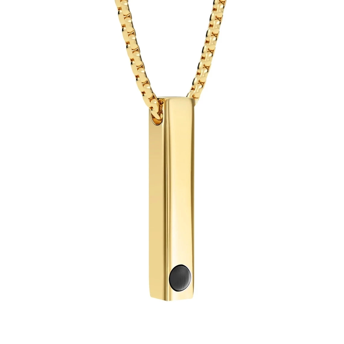 Dascusto Bar-Halskette, individuelle Persönlichkeit, Fotoprojektion, rechteckiger Anhänger, ist Vatertagsgeschenk für Männer und Frauen, Schmuck – Detail 4
