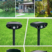 25 PCs Animal Repeller Repellent Garden Cat Dog Repeller With Ultrasonic Solar Power Pest DHLSP