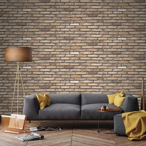 Bien Stone Brick Pattern Wallpaper 9030 (5 M) home Office hotel library for bedroom living room for natural looking