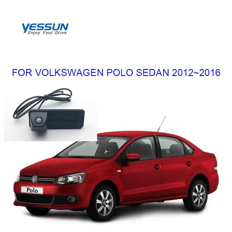 Yessun 1280*720P Rear View Camera For Volkswagen Polo Sedan 2012 2013 2014 2015 2016 Before Facelift Trunk Handle Parking Cam